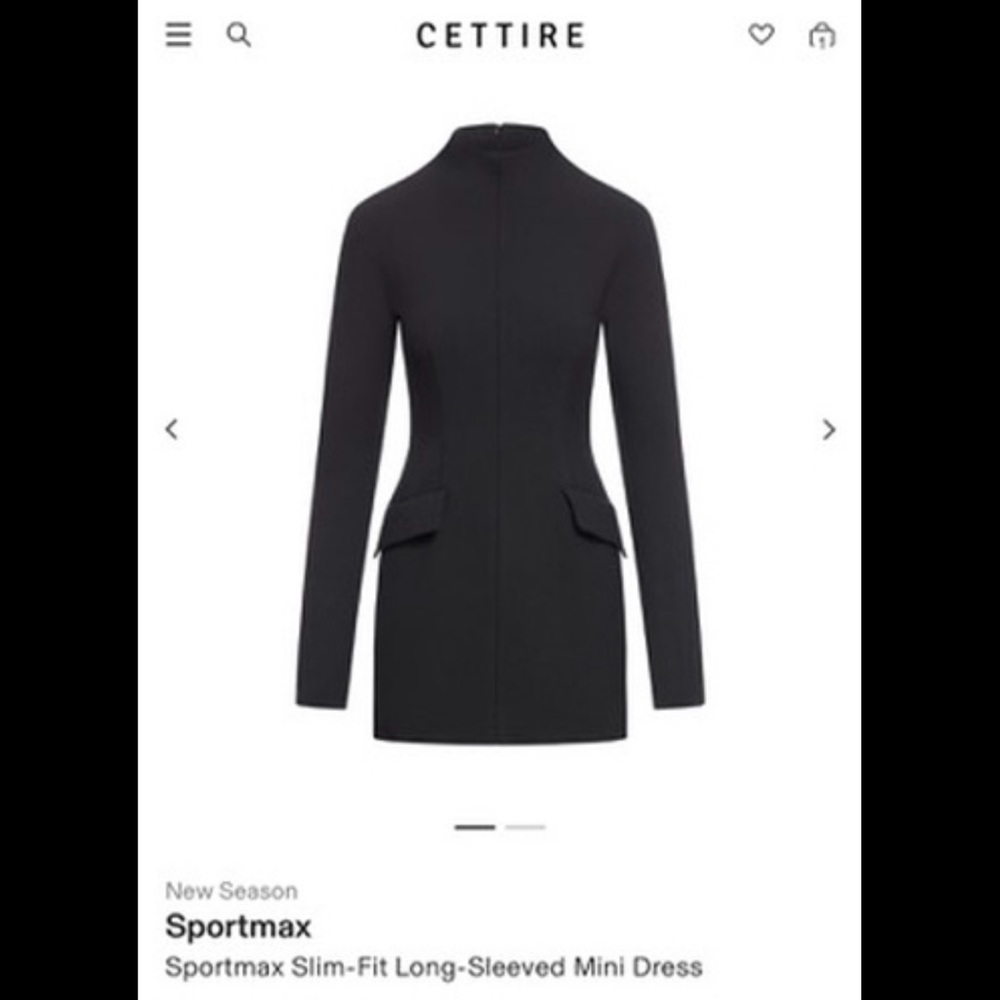 Sportmax Slim-Fit Long-Sleeved Mini Dress